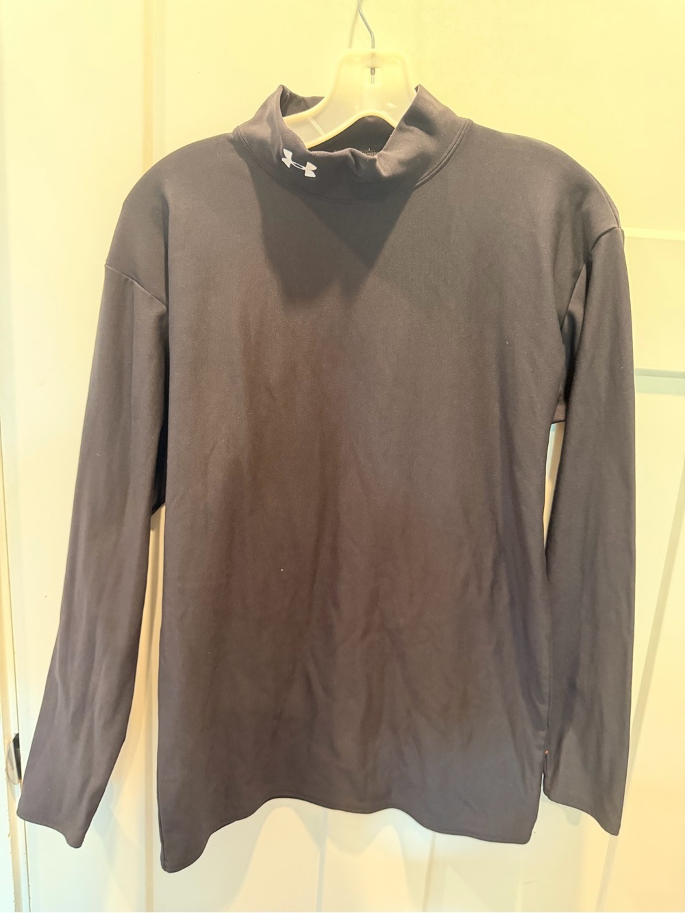 Under Armour ColdGear Black Mock Neck Long Sleeve Performance Top XL